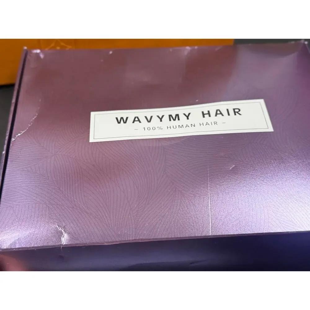 Wavymy Hair Natural Black 100% Human Hair Body Wave Wig 16